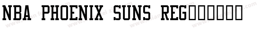 NBA Phoenix Suns Reg字体转换